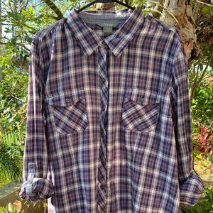 Plaid / flannel "style" button up